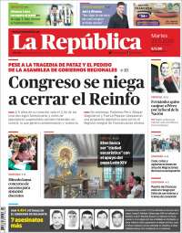 Portada de La Republica (Pérou)