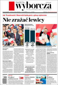 Portada de Gazeta Wyborcza (Pologne)