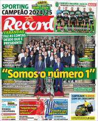 Portada de Record (Portugal)