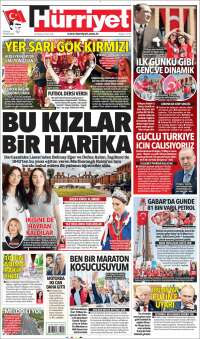 Portada de Hürriyet (Turquie)