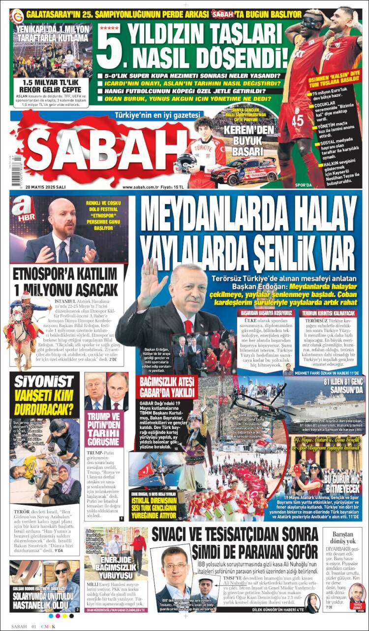 Portada de Sabah (Turquie)