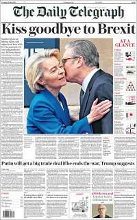 Portada de Daily Telegraph (Reino Unido)
