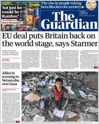 Portada de The Guardian (Reino Unido)
