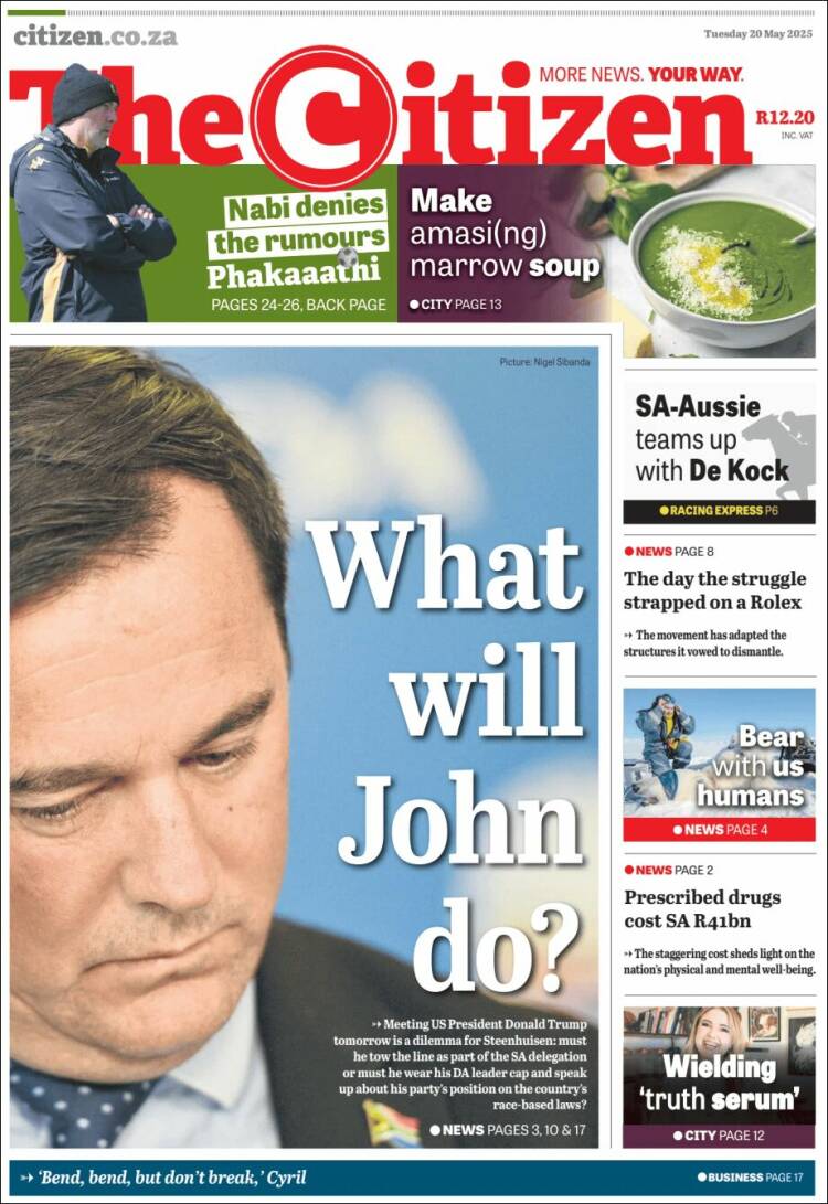 Portada de The Citizen (Afrique du Sud)