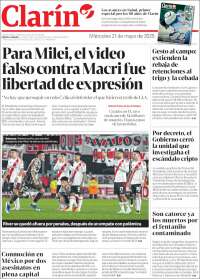 Portada de Clarín (Argentina)