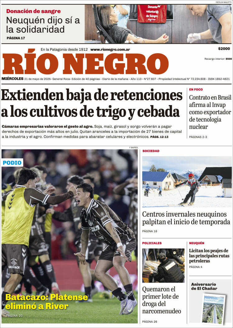 Portada de Rio Negro (Argentina)