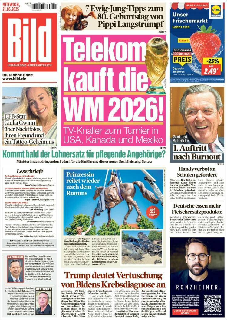 Portada de Bild (Alemania)