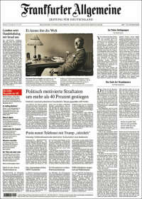Portada de Frankfurter Allgemeine (Alemania)