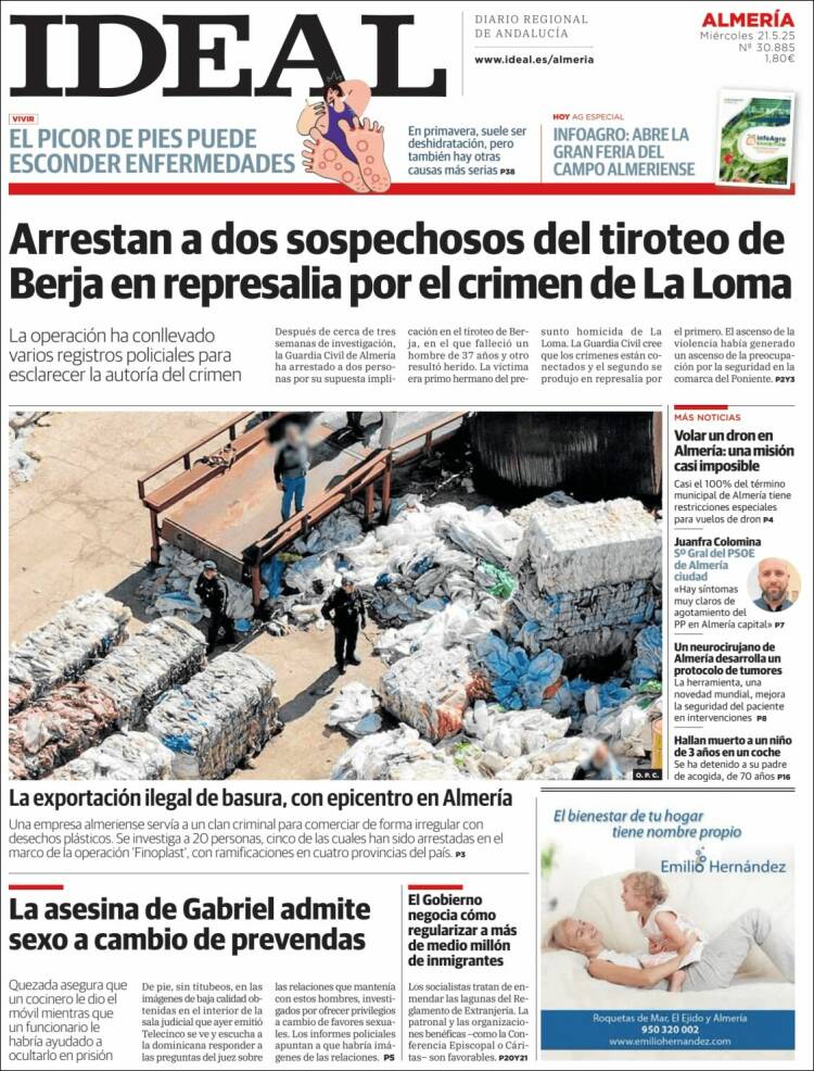Portada de Ideal Almeria (España)