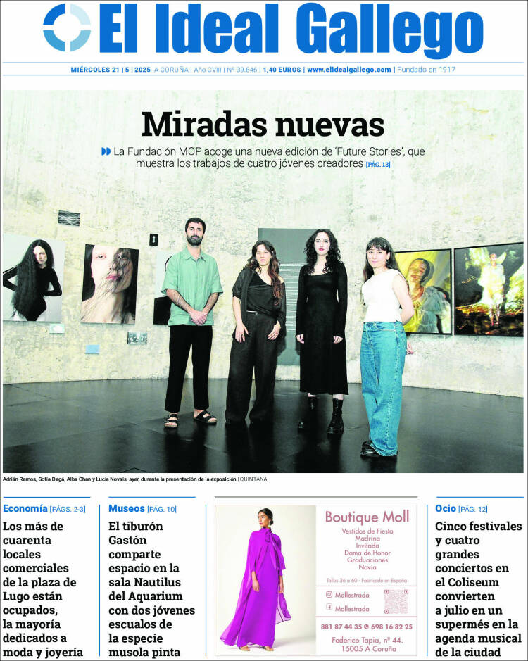 Portada de El Ideal Gallego (España)