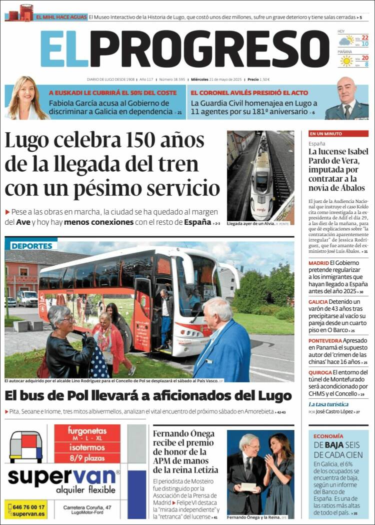 Portada de El Progreso (España)