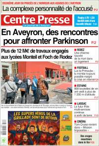 Portada de Centre Presse (France)