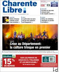 Portada de Charente Libre (France)