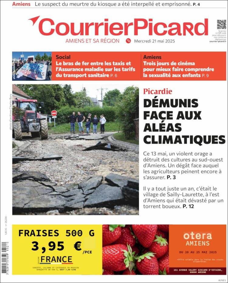 Portada de Courrier Picard (France)