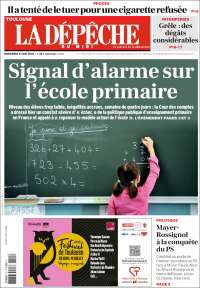 Portada de La Dépêche du Midi (France)
