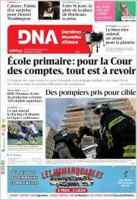 Portada de Les Dernières Nouvelles d'Alsace (Francia)
