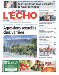 Portada de L'Echo de la Haute-Vienne (France)