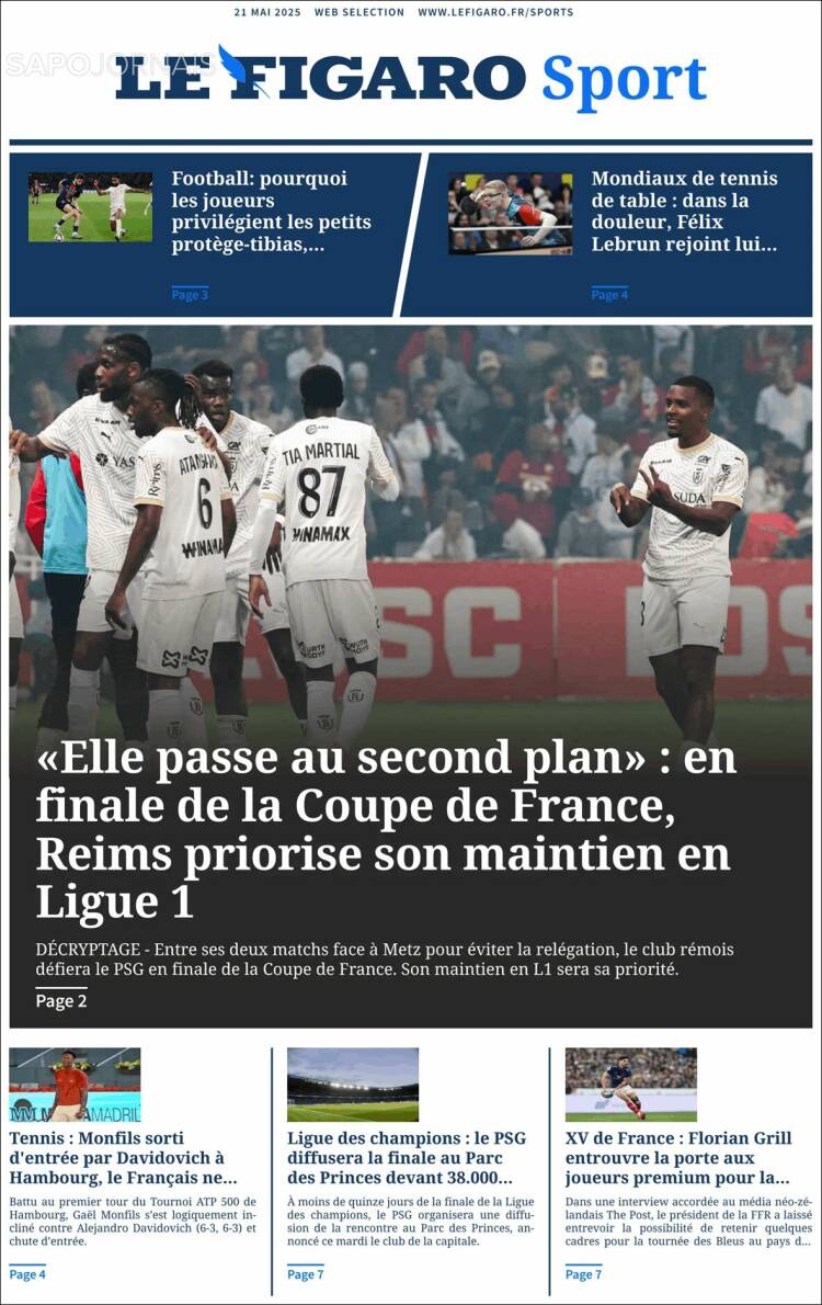 Portada de Le Figaro Sport (France)