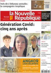 Portada de La Nouvelle Republique (France)