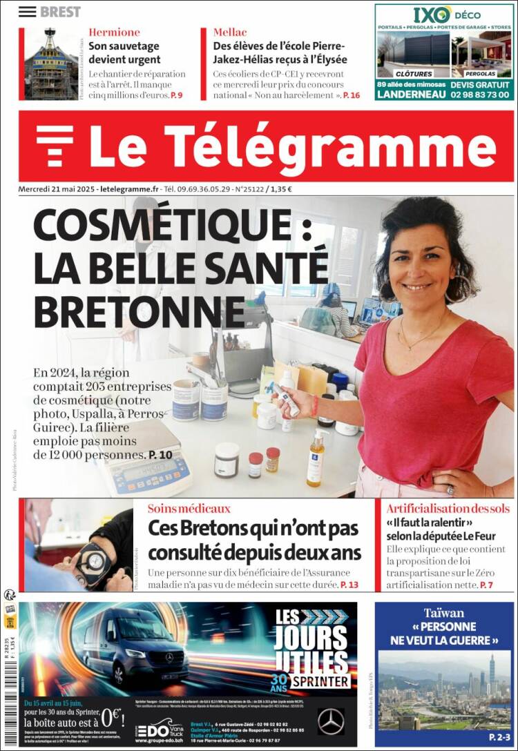 Portada de Télégramme (France)