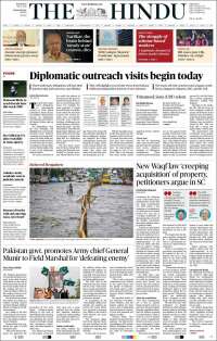 Portada de The Hindu (Inde)