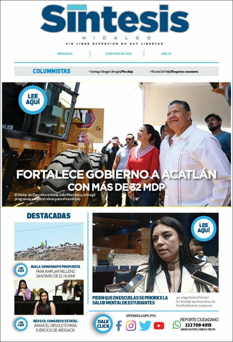 Portada de Sistesis - Hidalgo (Mexique)
