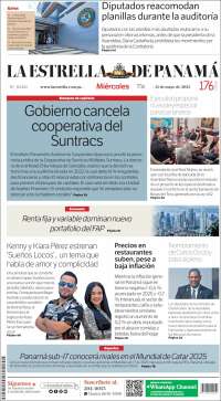 Portada de La Estrella de Panamá (Panamá)