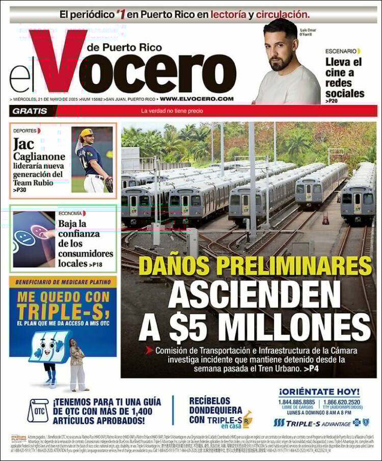 Portada de Vocero (Puerto Rico)