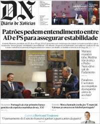 Portada de Diário de Noticias (Portugal)