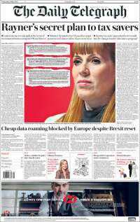 Portada de Daily Telegraph (Royaume-Uni)