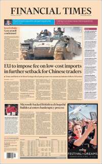 Portada de Financial Times (Royaume-Uni)