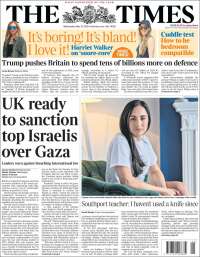 Portada de The Times (Royaume-Uni)
