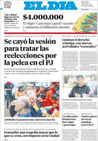 Portada de El Día de la Plata (Argentina)