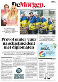 Portada de De Morgen (Belgique)