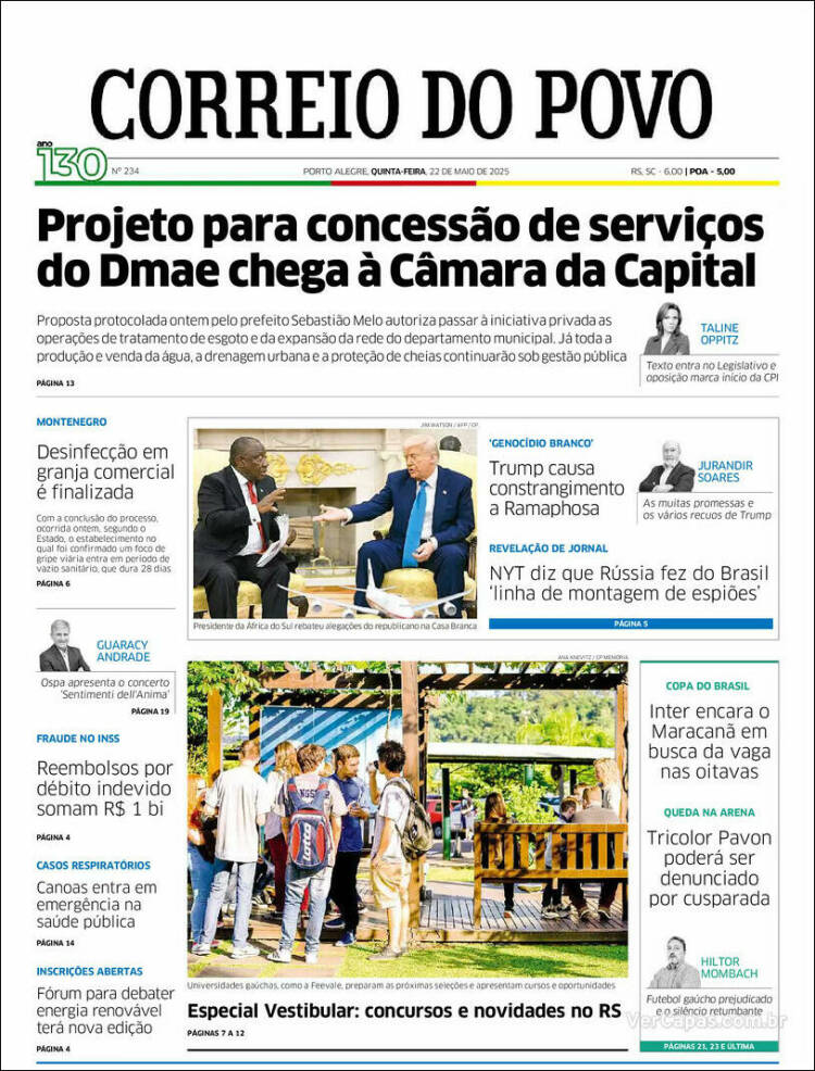 Portada de Correio Do Povo (Brasil)
