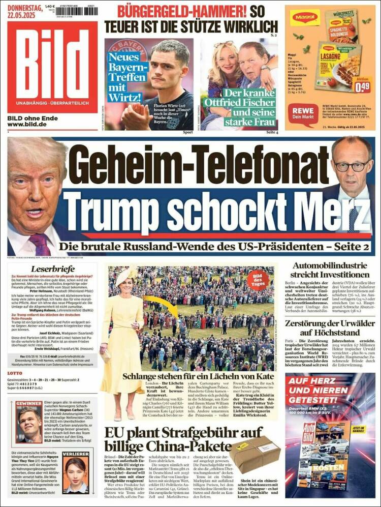 Portada de Bild (Allemagne)