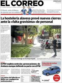 Portada de El Correo - Álava (Espagne)