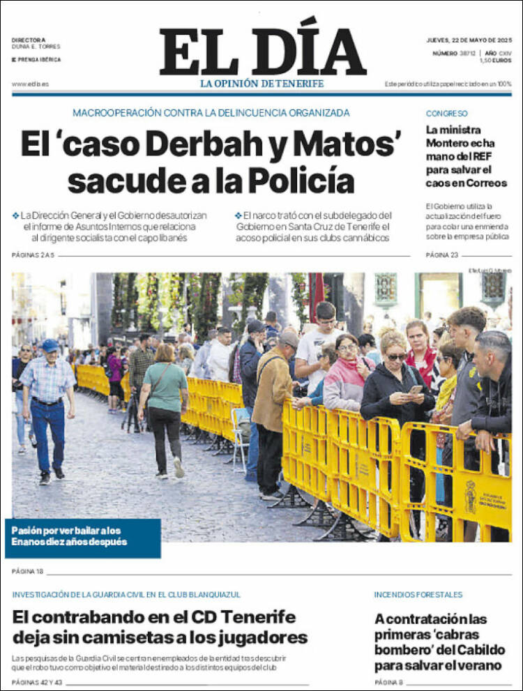 Portada de El Día (Spain)