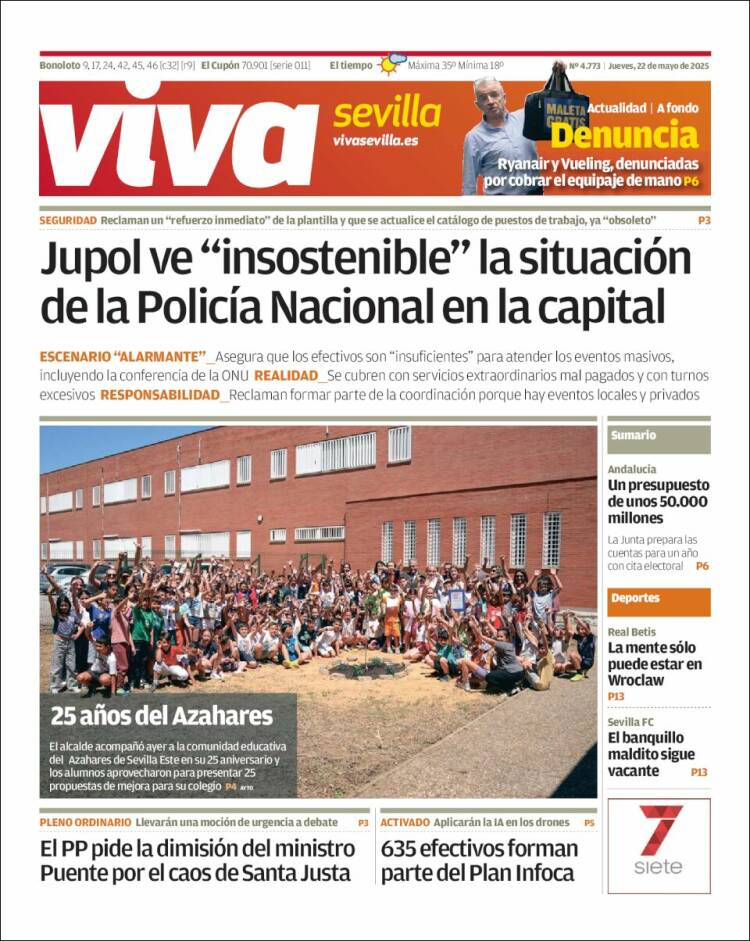 Portada de Viva Sevilla (España)