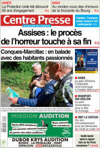 Portada de Centre Presse (France)