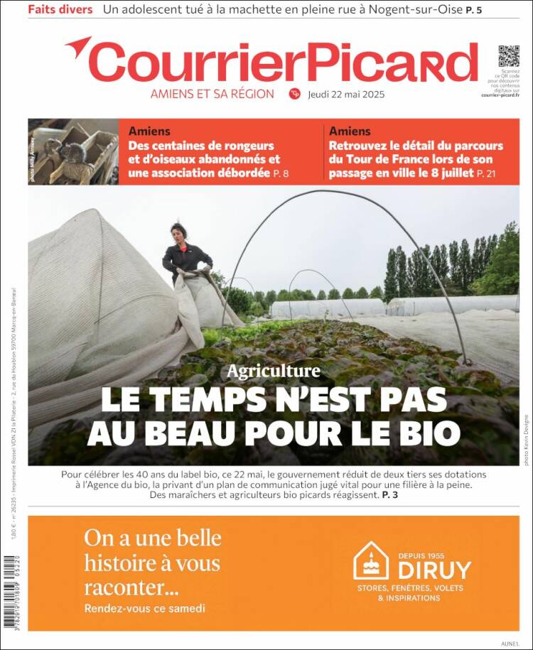 Portada de Courrier Picard (France)