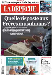 Portada de La Dépêche du Midi (France)