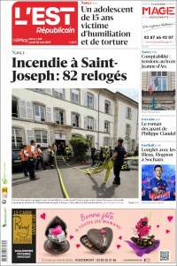 Portada de L'Est Republicain (France)