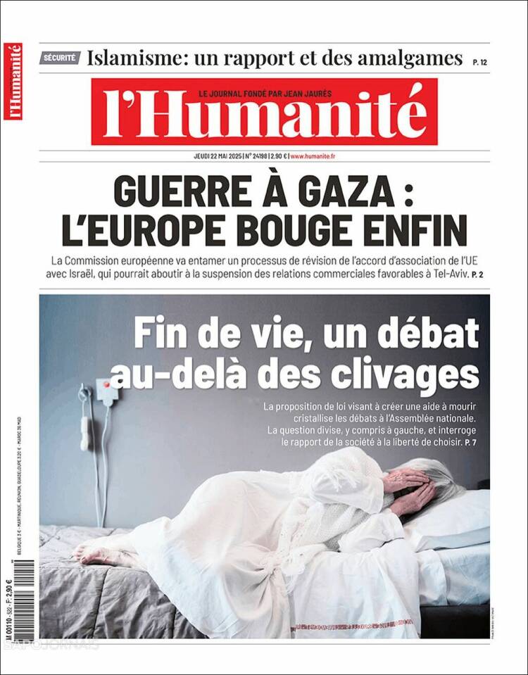 Portada de l'Humanite (France)