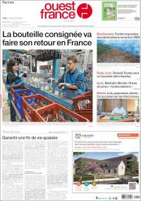 Portada de Ouest France (France)