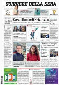Portada de Corriere della Sera (Italie)