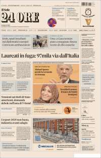 Portada de Il Sole 24 ORE (Italie)