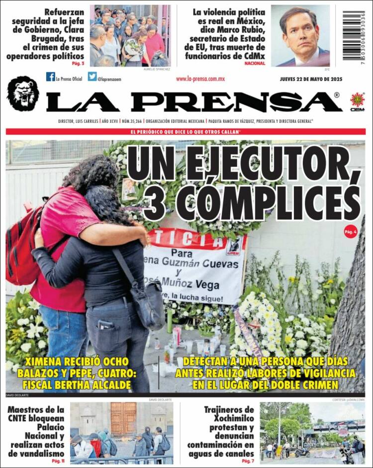 Portada de La Prensa (México)