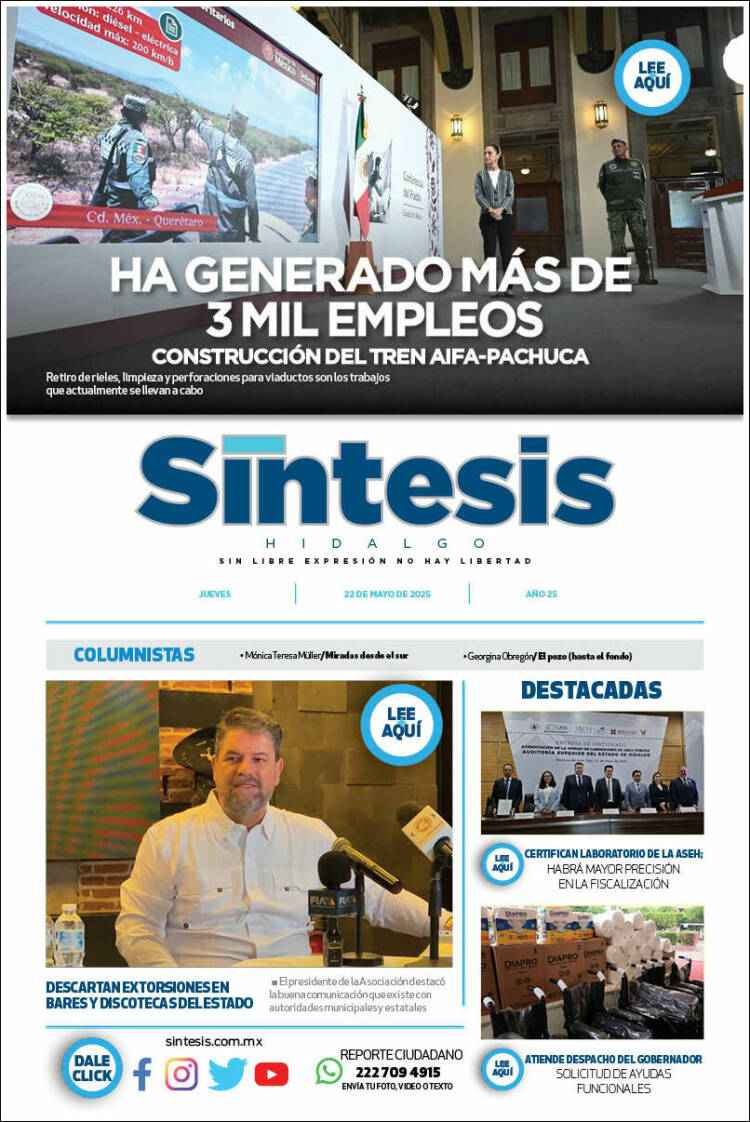 Portada de Sistesis - Hidalgo (México)