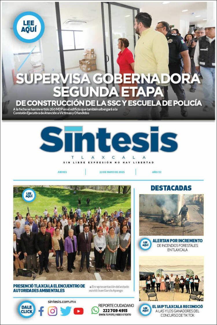 Portada de Síntesis de Tlaxcala (México)
